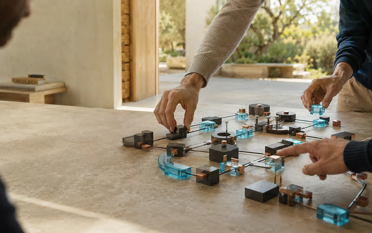 Taller estratégico de tecnología con un modelo físico de sistemas